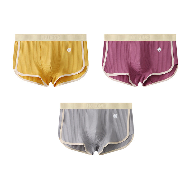 Slim-Fit Breathable Cotton Men's Boxer Briefs