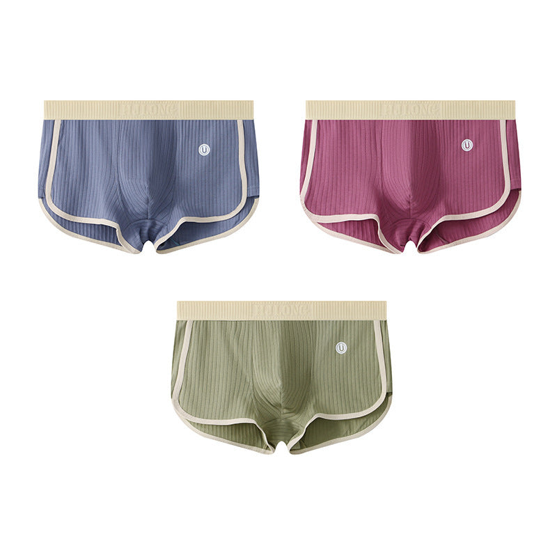 Slim-Fit Breathable Cotton Men's Boxer Briefs