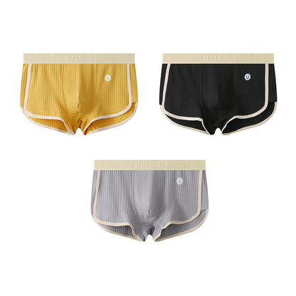 Slim-Fit Breathable Cotton Men's Boxer Briefs