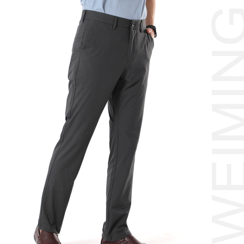 Slim-Fit Breathable Men's Business Trousers