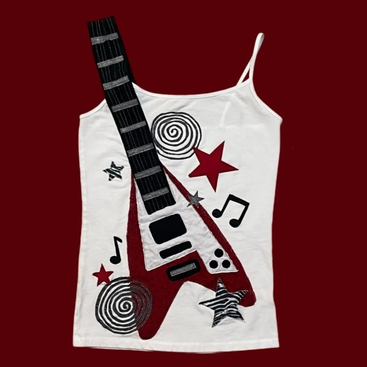 Slim Fit Cartoon Print Crop Top