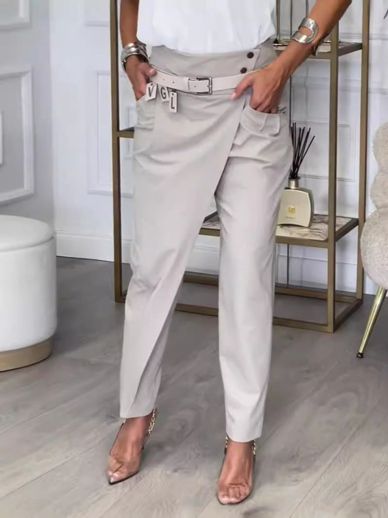 Slim-fit casual pants for women