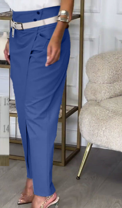 Slim-fit casual pants for women