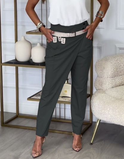 Slim-fit casual pants for women