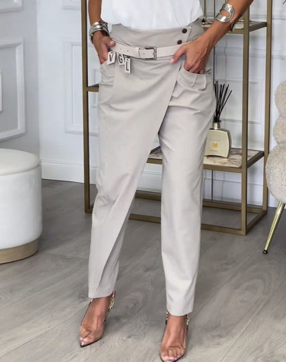 Slim-fit casual pants for women
