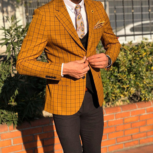 Slim Fit Casual Suit Jacket