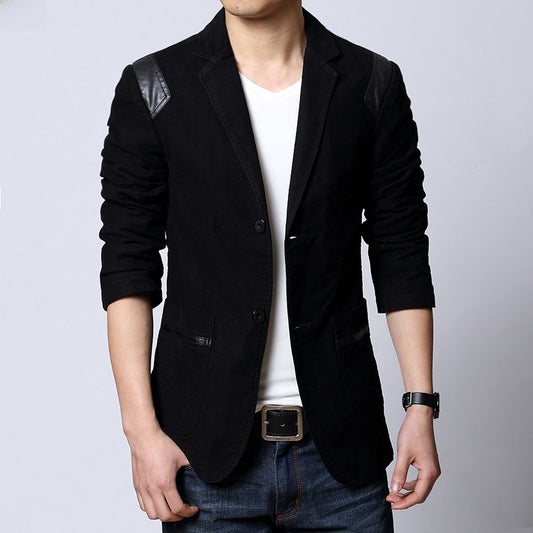 Slim Fit Cotton Suit Jacket
