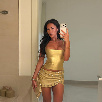 Slim-fit cropped top
