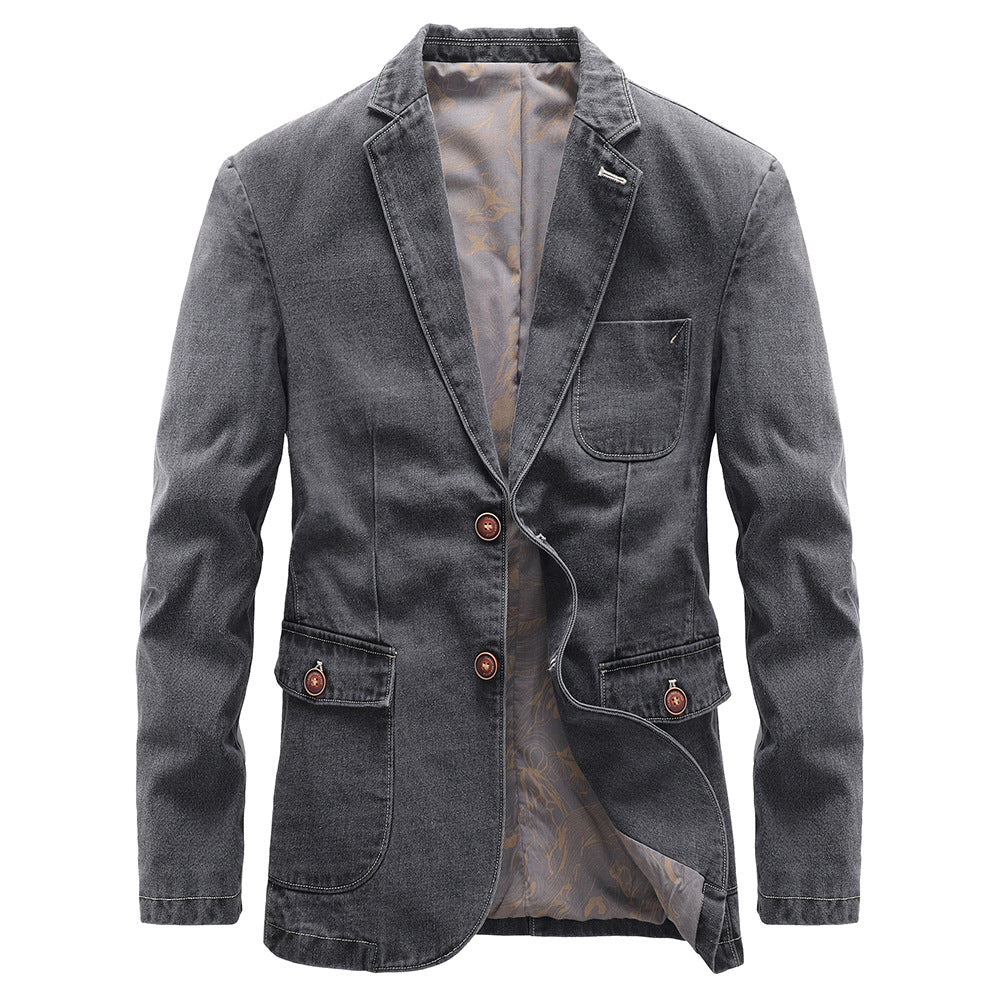 Slim Fit Denim Jacket for Men