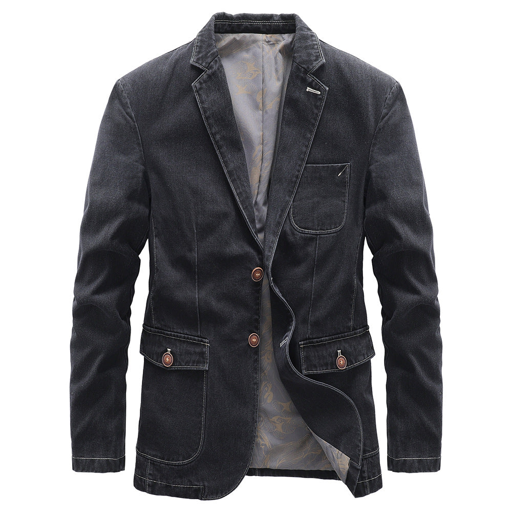 Slim Fit Denim Jacket for Men
