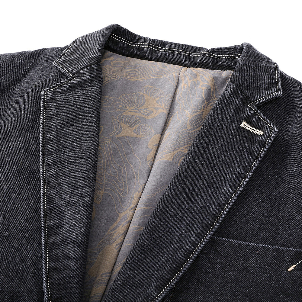 Slim Fit Denim Jacket for Men