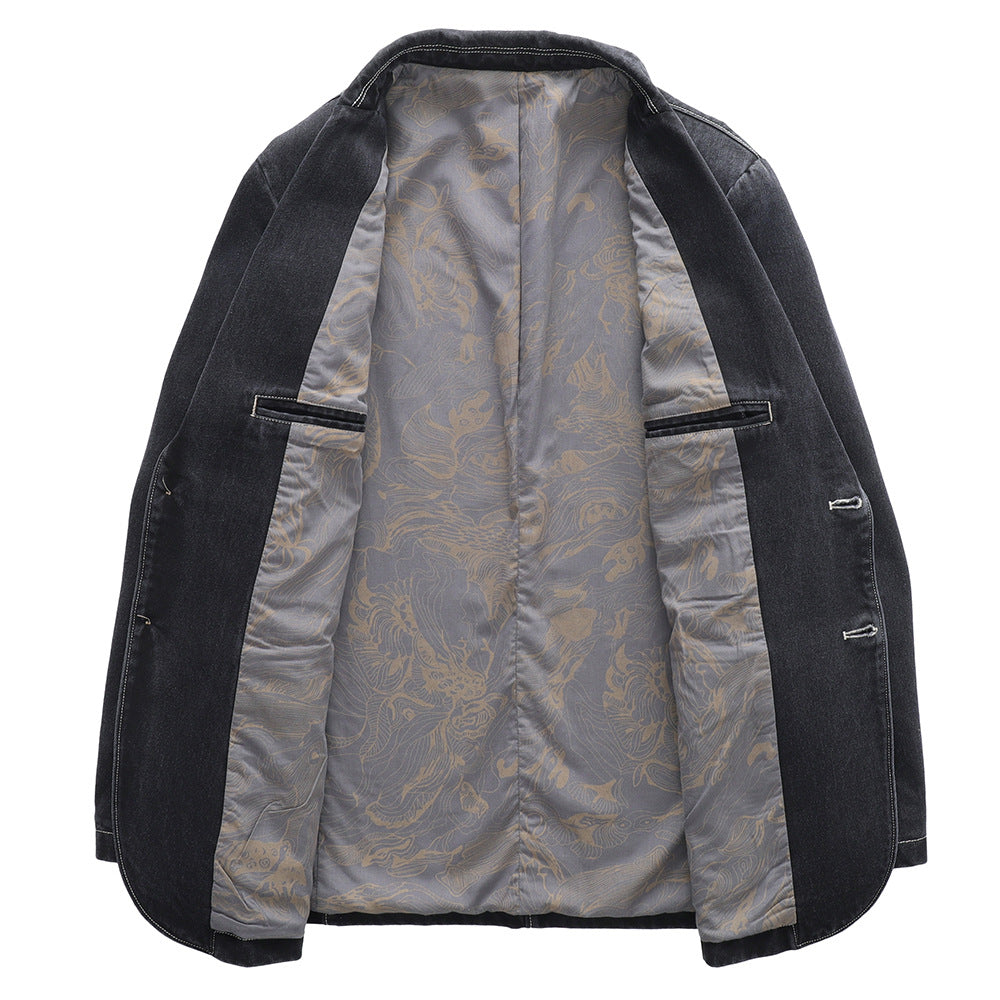 Slim Fit Denim Jacket for Men