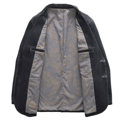 Slim Fit Denim Jacket for Men