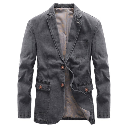 Slim Fit Denim Jacket for Men