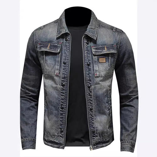 Slim Fit Denim Jacket for Men