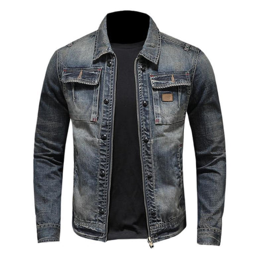 Slim Fit Denim Jacket for Men
