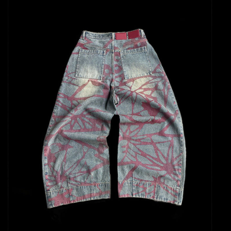 Slim-fit denim-like pants