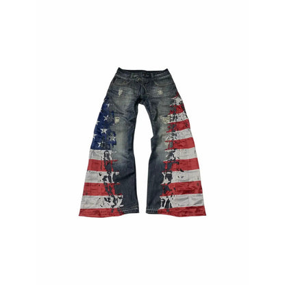 Slim-fit denim-like pants