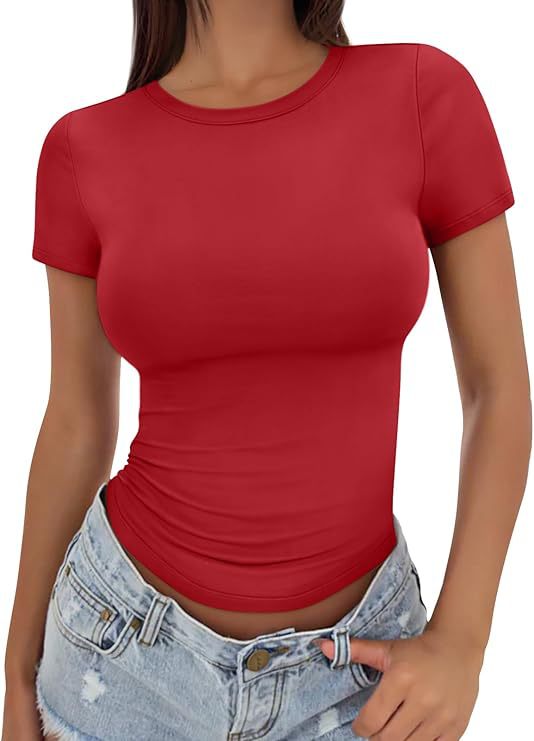 Slim-fit High Crewneck T-shirt