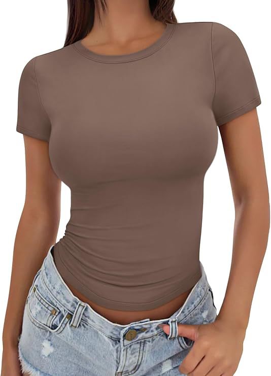 Slim-fit High Crewneck T-shirt