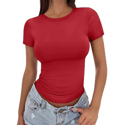 Slim-fit High Crewneck T-shirt