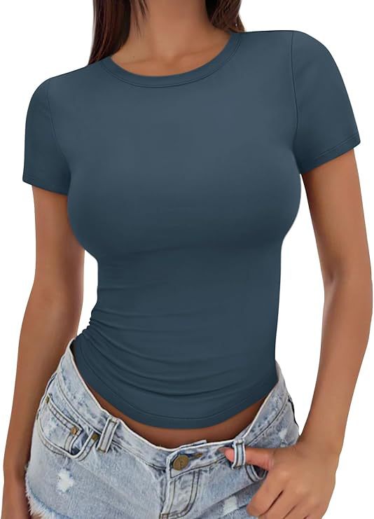 Slim-fit High Crewneck T-shirt