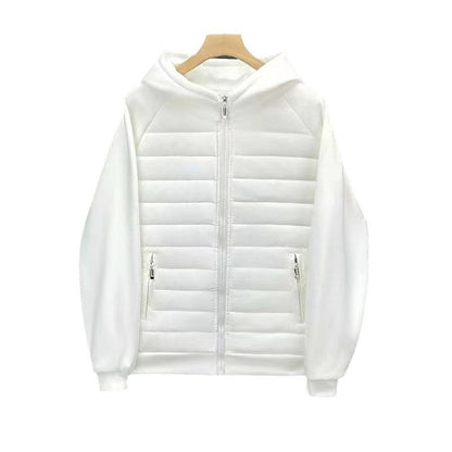Slim-fit hooded cotton coat