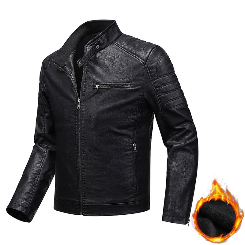 Slim Fit Men's Leather Jacket