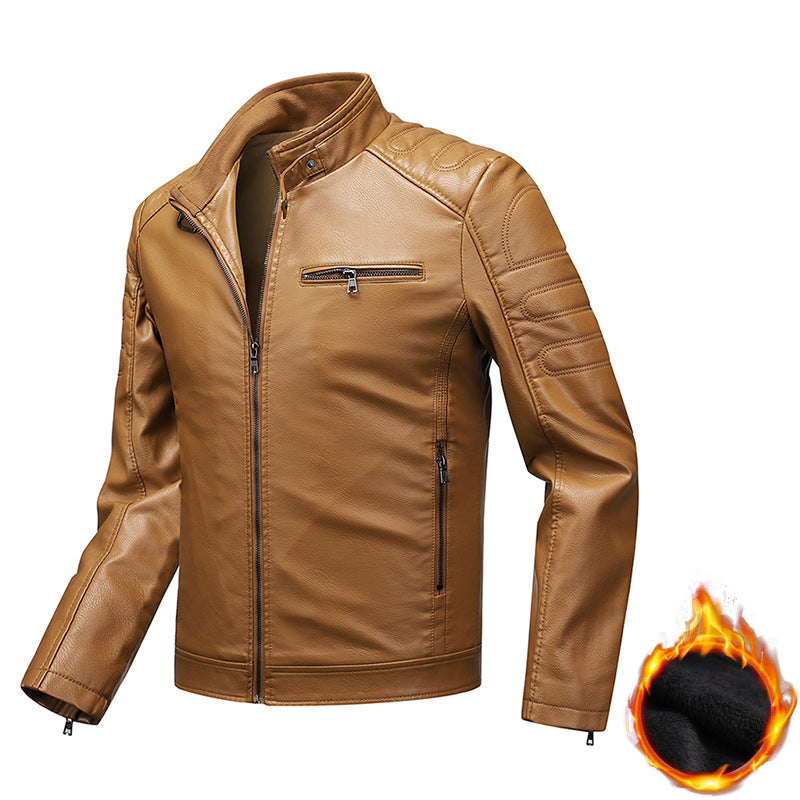 Slim Fit Men's Leather Jacket