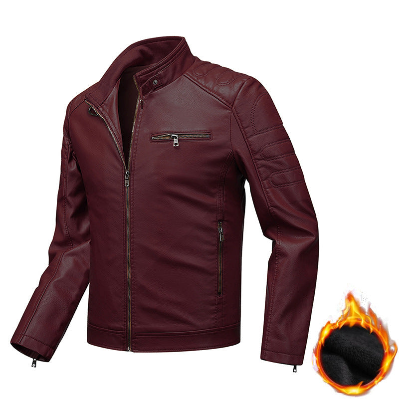 Slim Fit Men's Leather Jacket