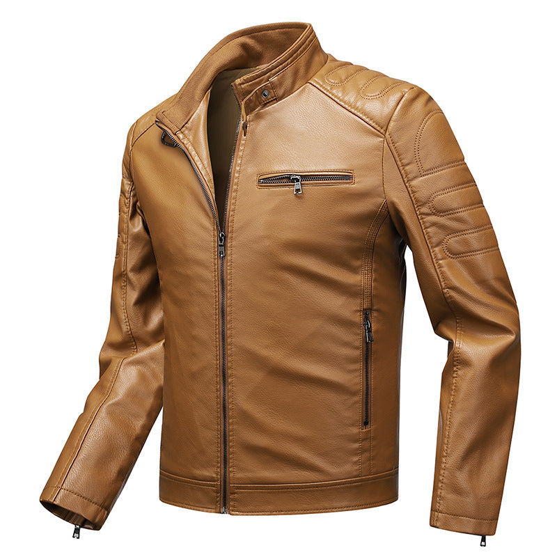 Slim Fit Men's Leather Jacket