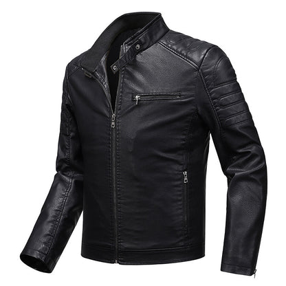 Slim Fit Men's Leather Jacket