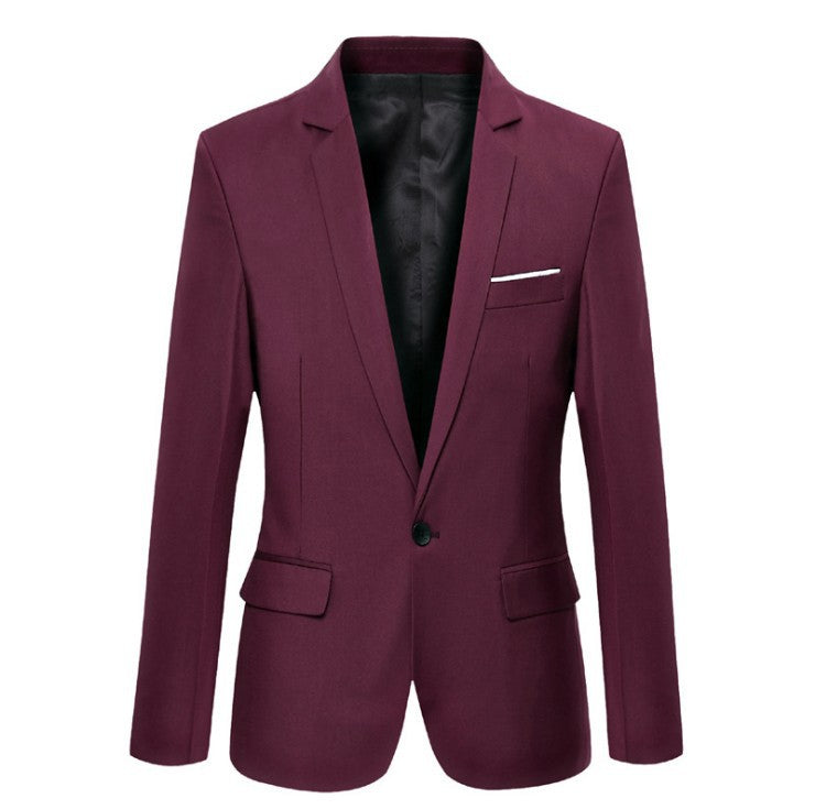 Slim Fit Mens Casual Suit Jacket