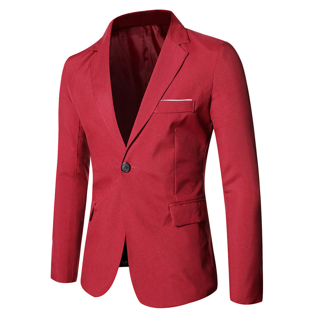 Slim Fit Mens Casual Suit Jacket