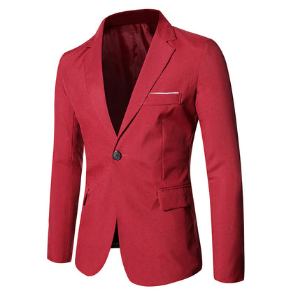 Slim Fit Mens Casual Suit Jacket