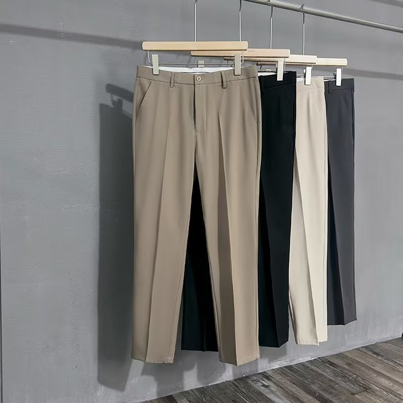 Slim-Fit Mens Casual Trousers