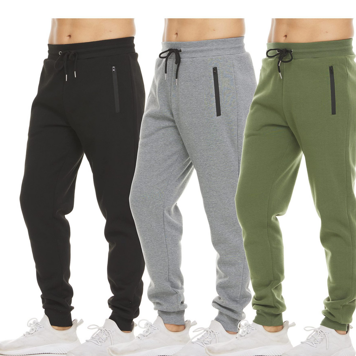 Slim Fit Mens Sports Pants with Tapered Leg
