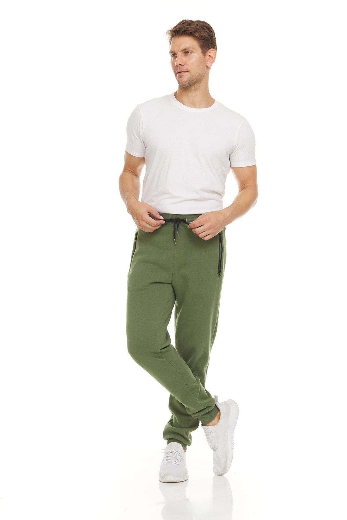Slim Fit Mens Sports Pants with Tapered Leg