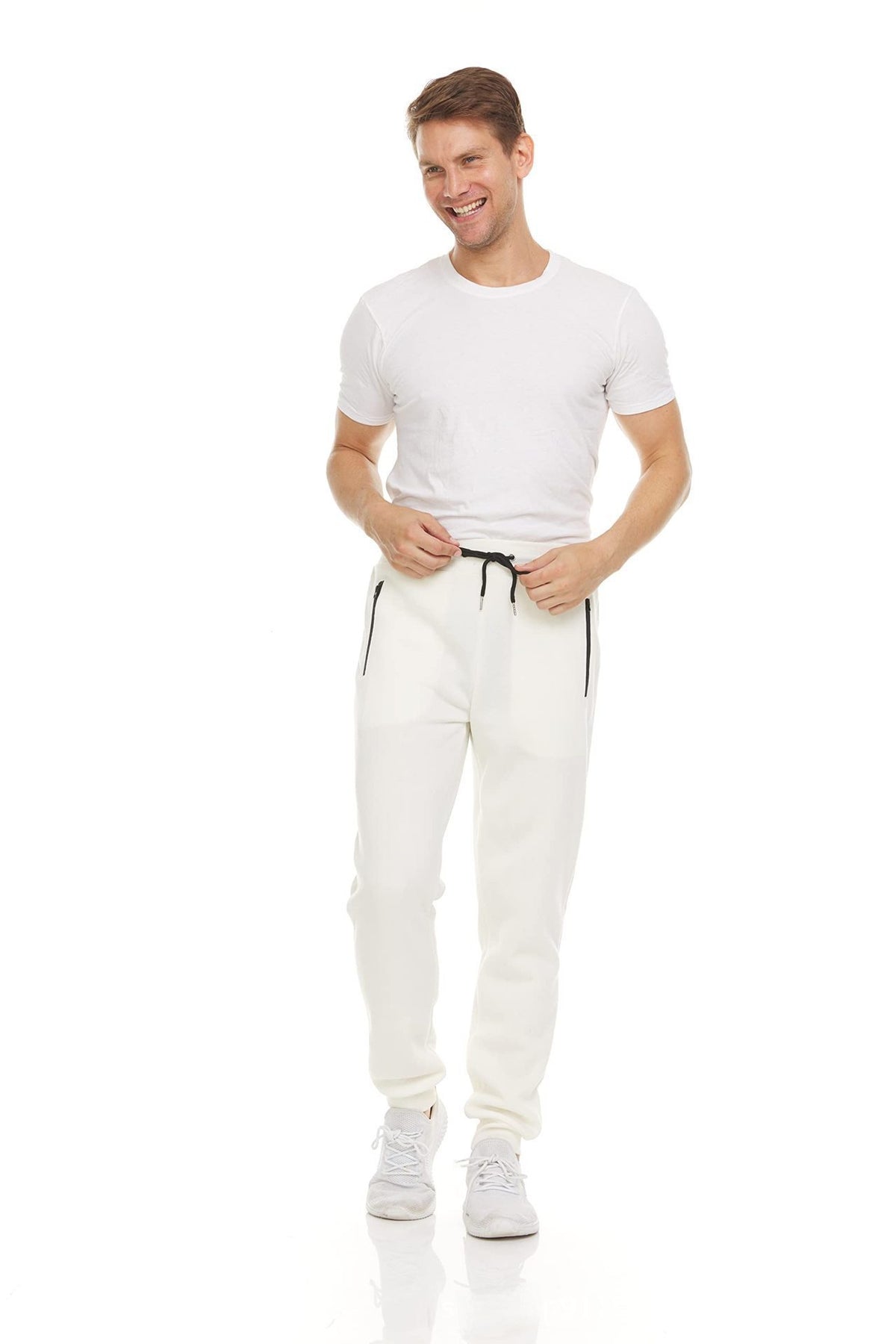 Slim Fit Mens Sports Pants with Tapered Leg