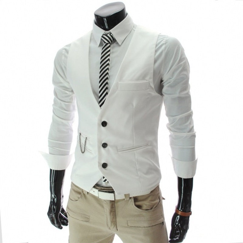 Slim Fit Mens Suit Vest