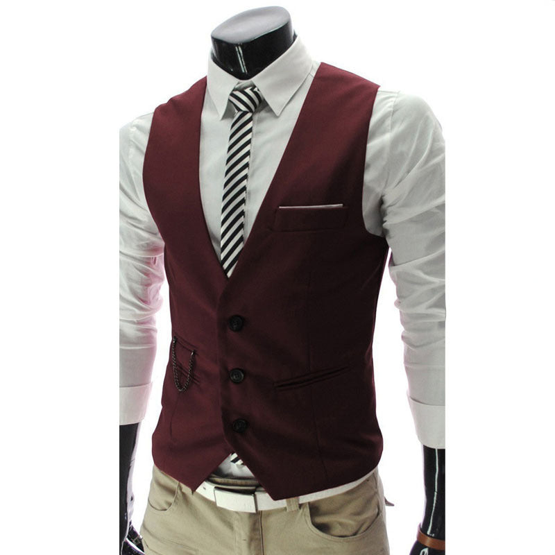 Slim Fit Mens Suit Vest
