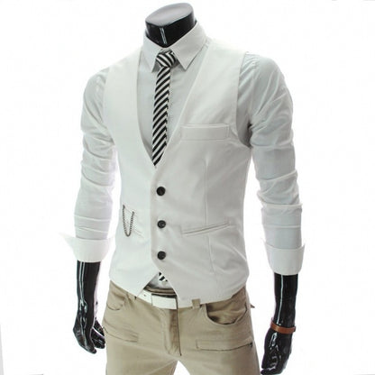 Slim Fit Mens Suit Vest