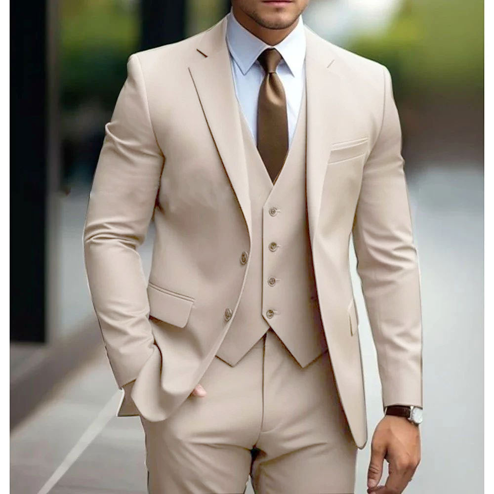 Slim Fit Mens Three Piece Suit