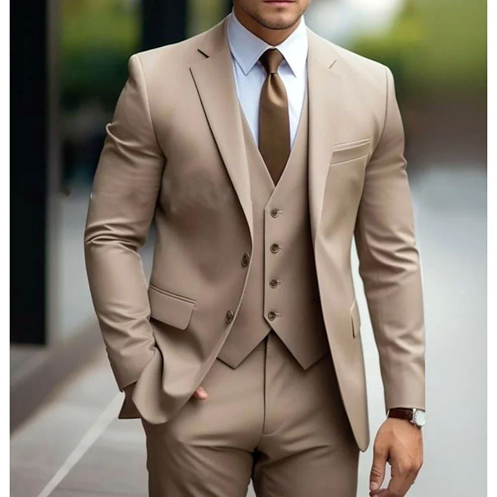 Slim Fit Mens Three Piece Suit