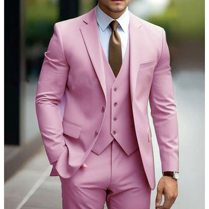 Slim Fit Mens Three Piece Suit