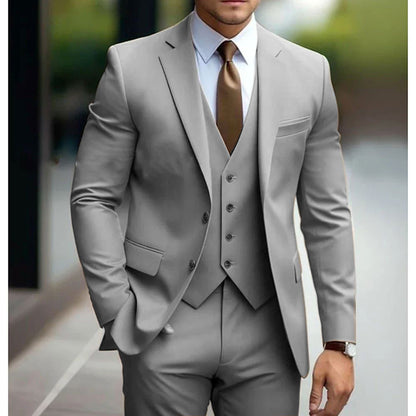 Slim Fit Mens Three Piece Suit