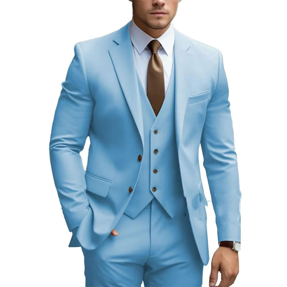 Slim Fit Mens Three Piece Suit