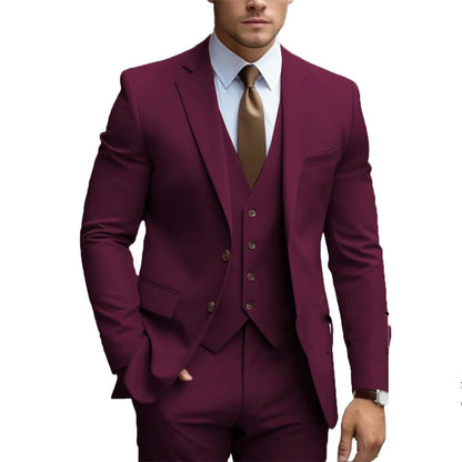 Slim Fit Mens Three Piece Suit