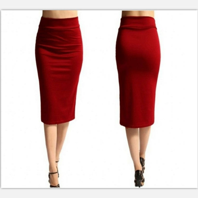 Slim Fit Pencil Skirt