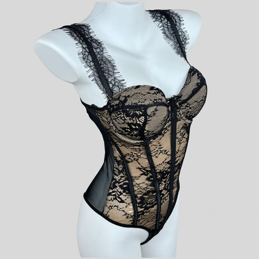Slim-Fit Shaping Bodysuit with Chest Pads